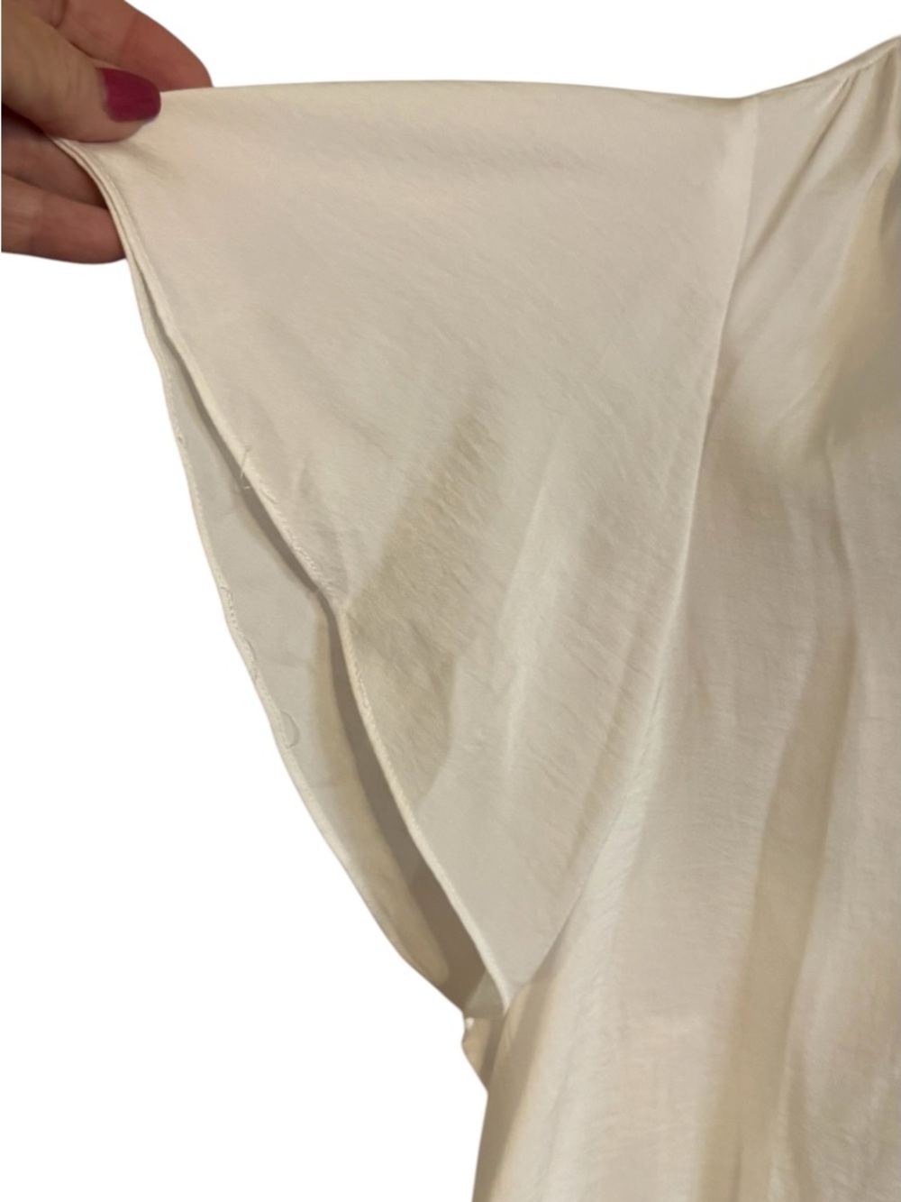 NWT  The Limited White Split-Neck Flutter Sleeve Top   PLUS: 4X   #11 - Picture 3 of 9